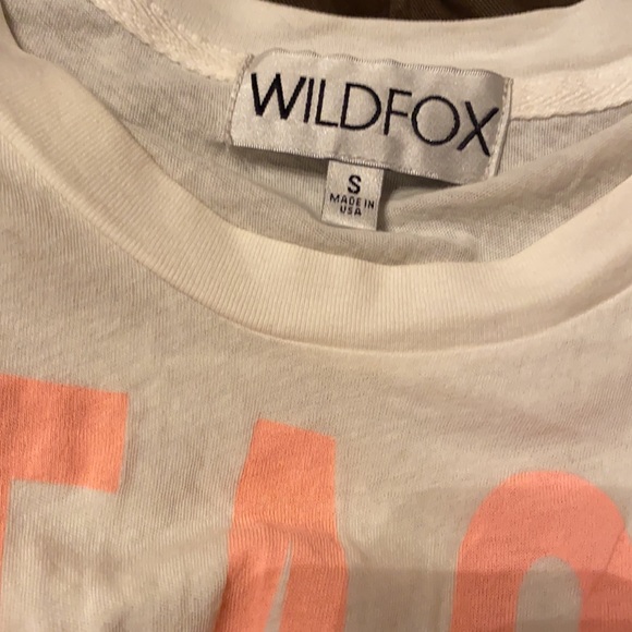 Wildfox “Beach Bum” Crop top Sleeveless Tee - Picture 3 of 6